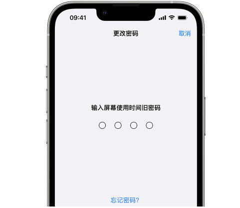 岫岩iPhone屏幕维修分享iPhone屏幕使用时间密码忘记了怎么办 