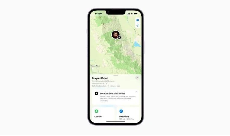 岫岩苹果14维修分享iPhone14系列中 FindMy功能通过卫星分享位置方法教程 